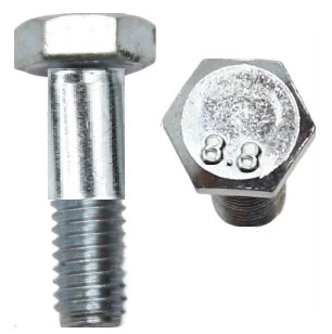 DIN 931 8.8 Болт с шестигранной головкой, неполная резьба, оцинкованный M10x10 мм
