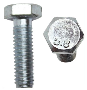 DIN 933 5.8 Болт с шестигранной головкой, полная резьба, оцинкованный M10x10 мм